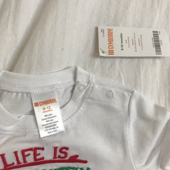 Gymboree 6-12mo boys outfit “life is amazing” - Picture 2 of 3
